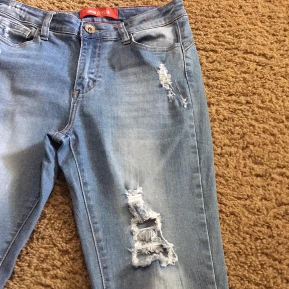 Gogo Star stretch skinny jeans Sz Jr. 7 - Picture 5 of 12